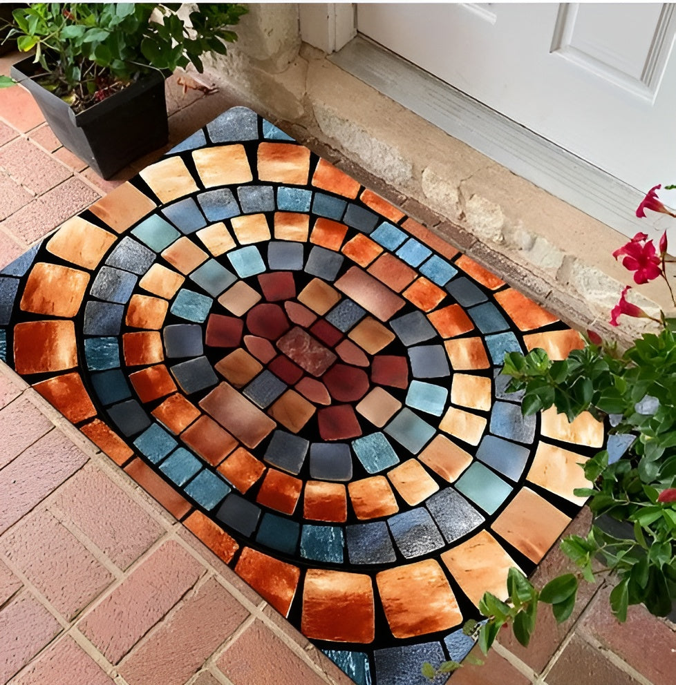 AtelierVolto Elegante zwaar belastbare entreemat barrière deurmat voor binnen en buiten - Mozaïek - Rechthoekig - door mat- verschillende formaten