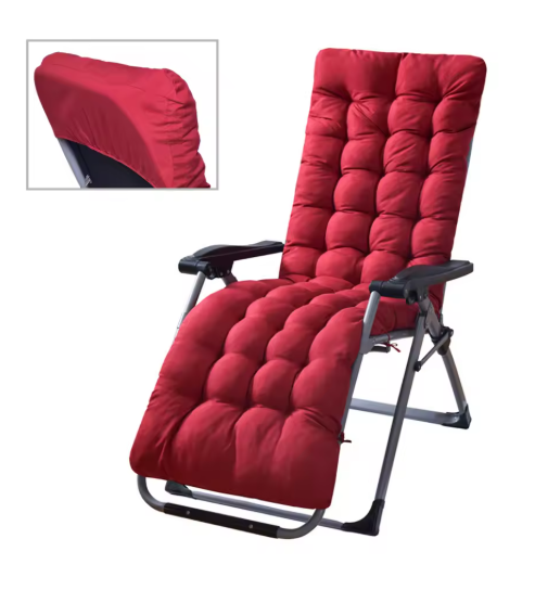 Comfortabel Ligstoelkussen – 52 x 168 x 6 cm in vier kleuren