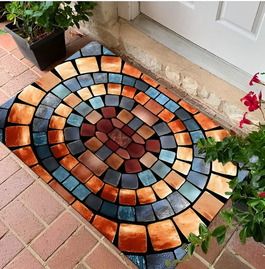 AtelierVolto Elegante zwaar belastbare entreemat barrière deurmat voor binnen en buiten - Mozaïek  - Rechthoekig - door mat- verschillende formaten