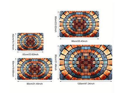 AtelierVolto Elegante zwaar belastbare entreemat barrière deurmat voor binnen en buiten - Mozaïek  - Rechthoekig - door mat- verschillende formaten