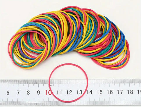 100 Elastische Rubberen Bandjes – 38mm – Kantoor | School | Thuis
