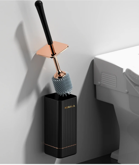 Aokala Toiletborstel en Houder – Stijlvolle WC Borstelset met Ergonomische Lange Handgreep